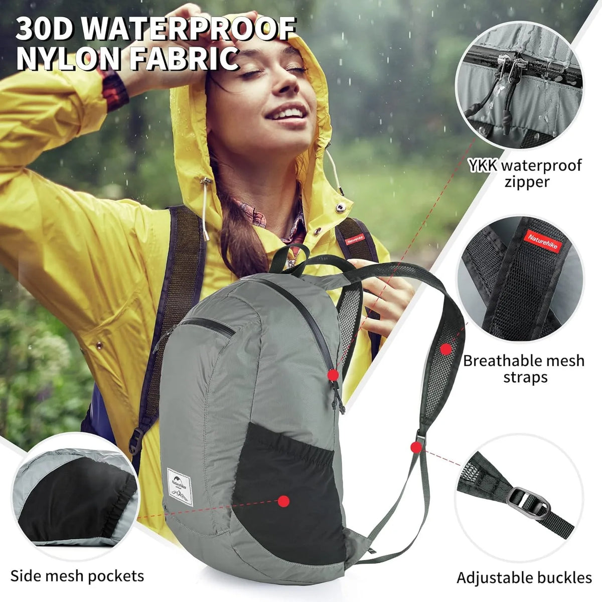 Naturehike Ultralight Waterproof Foldable Backpack For Outdoor Hiking