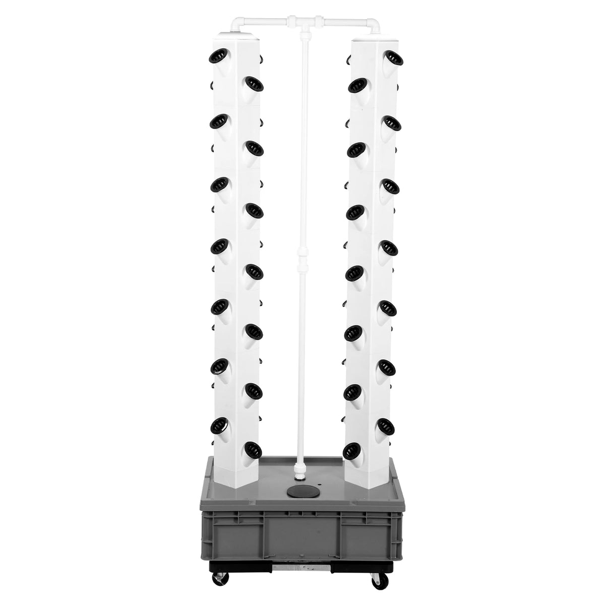 65in Vertical Hydroponic Garden Tower with 56 Planting Holes 18W Water Pump for Leaf Plants