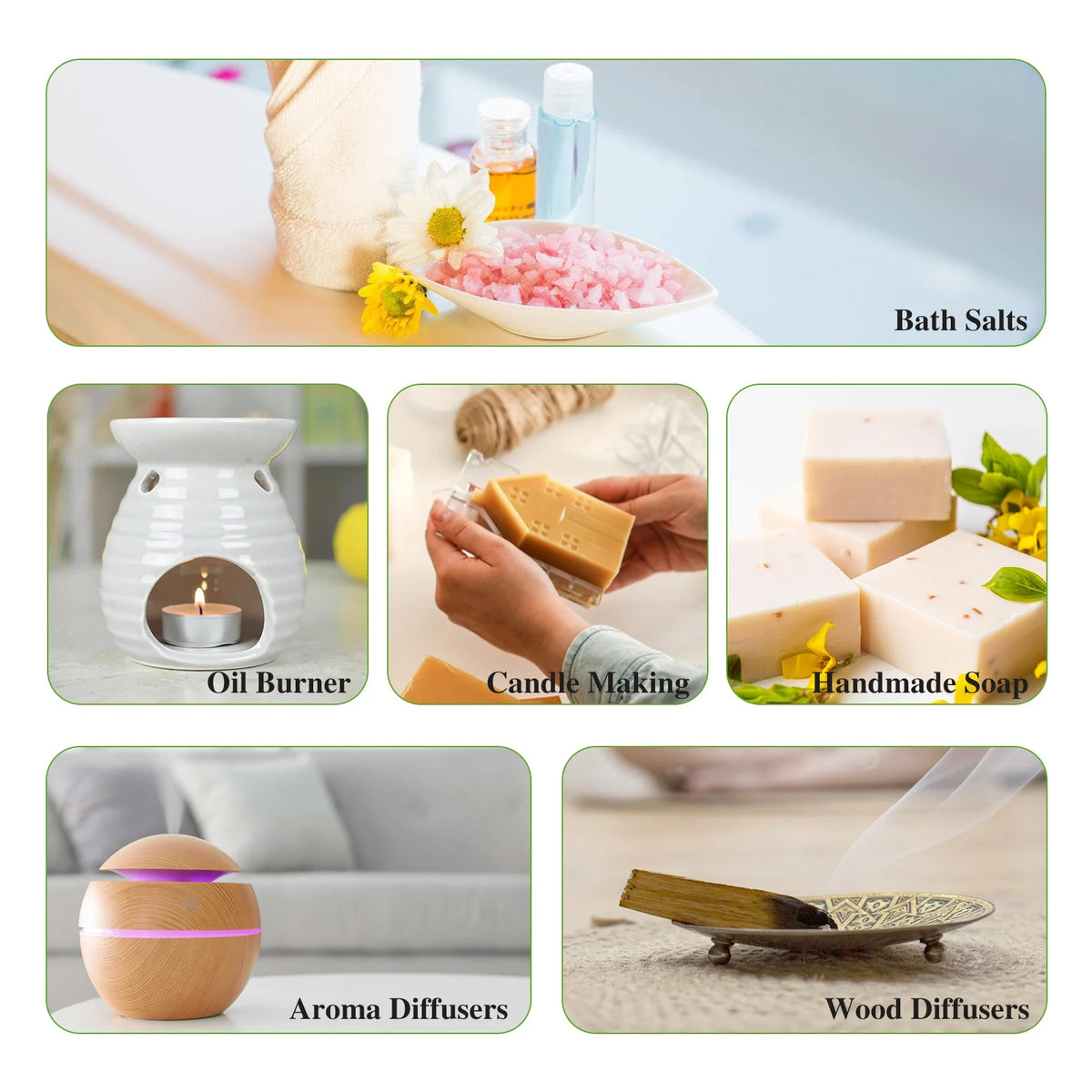 EUQEE Fragrance Oil Gift Set For Diffuser And Candle Making