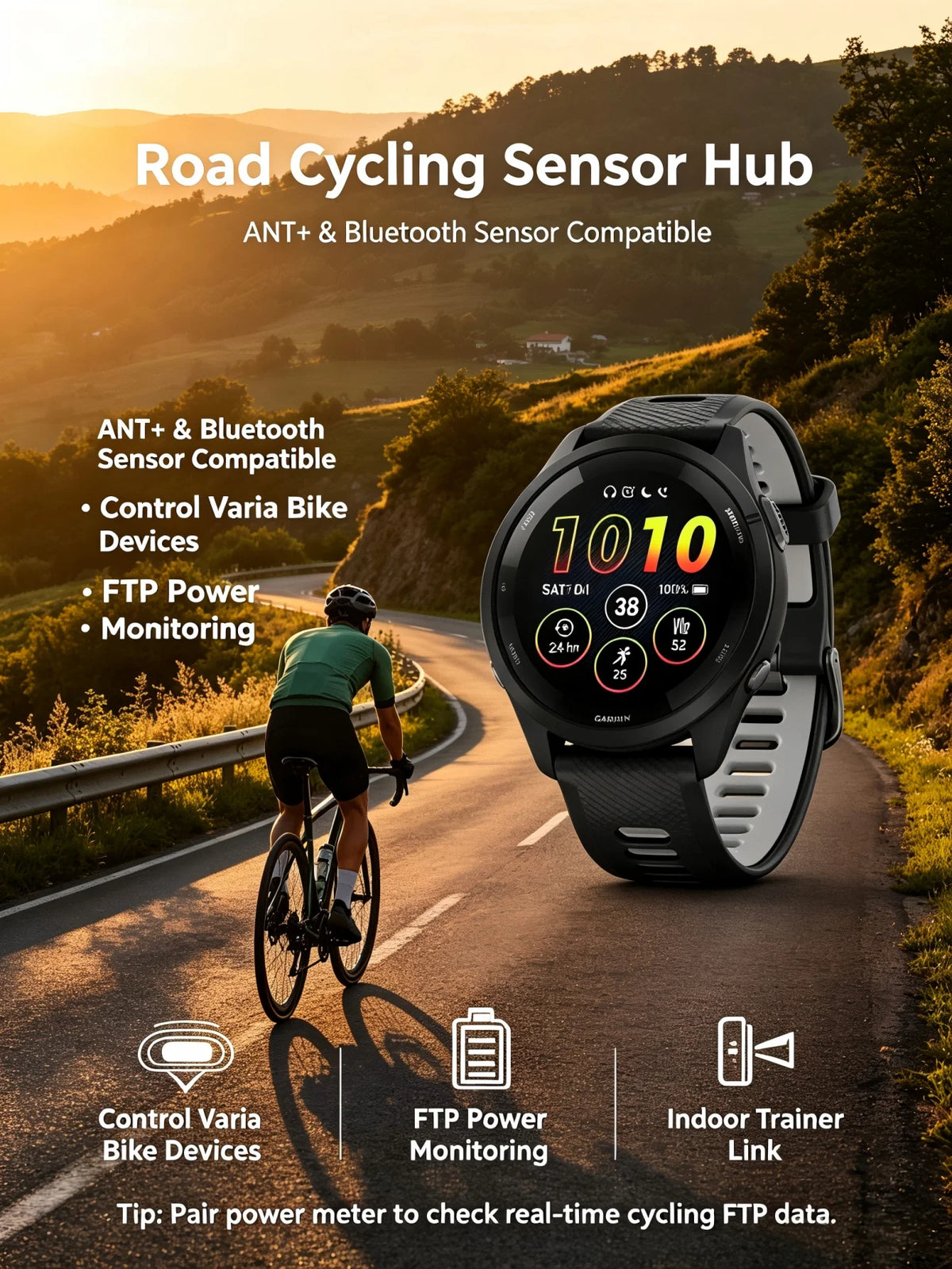 Garmin Forerunner 265 Outdoor GPS Smartwatch With Health Tracking