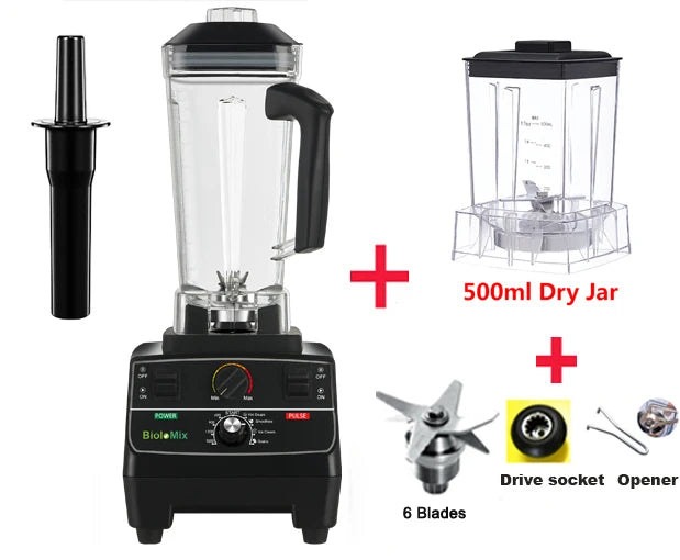 Biolomix Professional Smart Blender 2L Jar With Ice Crusher And Smoothie Function