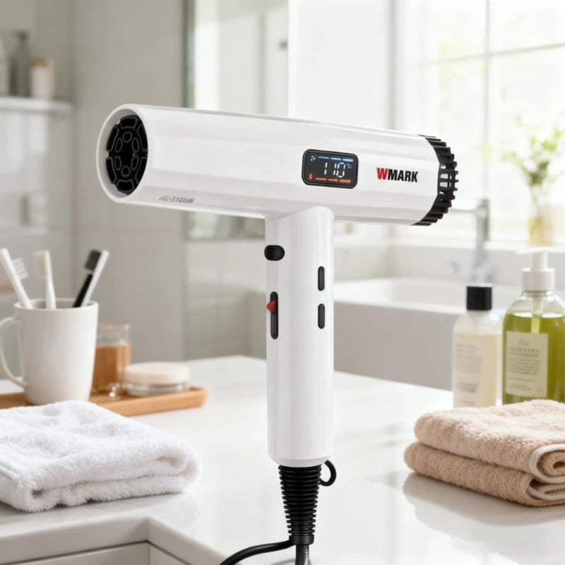 Wmark Professional Hair Dryer With Hot And Cold Air Settings