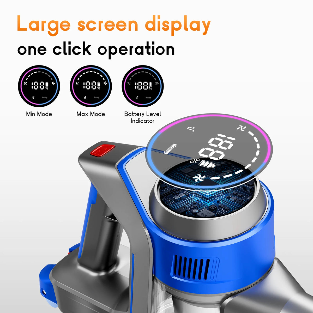 Honki Cordless Wet And Dry Vacuum Cleaner With LED Display