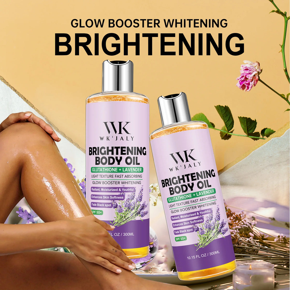 WK JALY Lightening Body Oil Moisturizes And Reduces Dark Spots