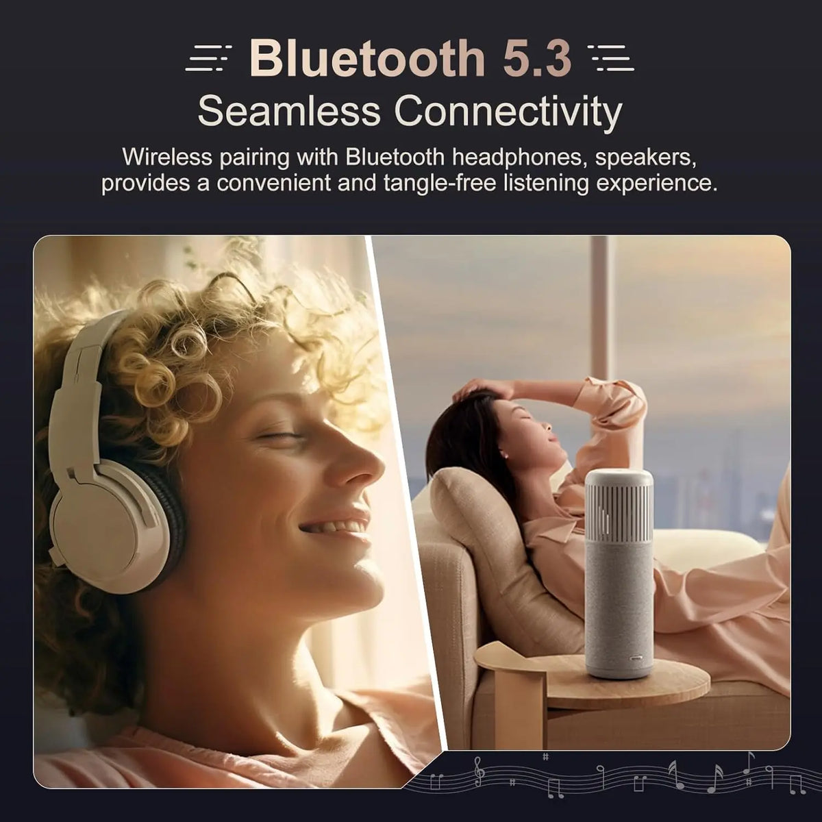 MECHEN MP3 Player with Bluetooth 5.3, 2.4-inch, HD Speakers, Dual Headphone Ports, FM Radio, Audio Recording, EBooks