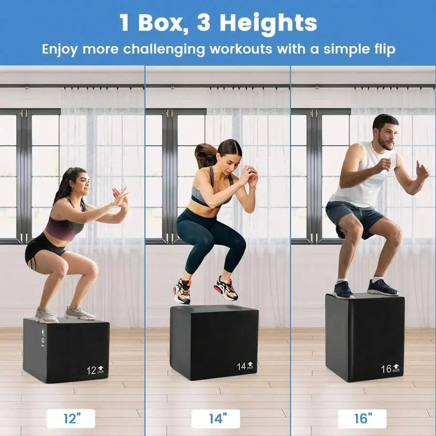 3 In 1 Plyometric Jump Box For Strength And Conditioning