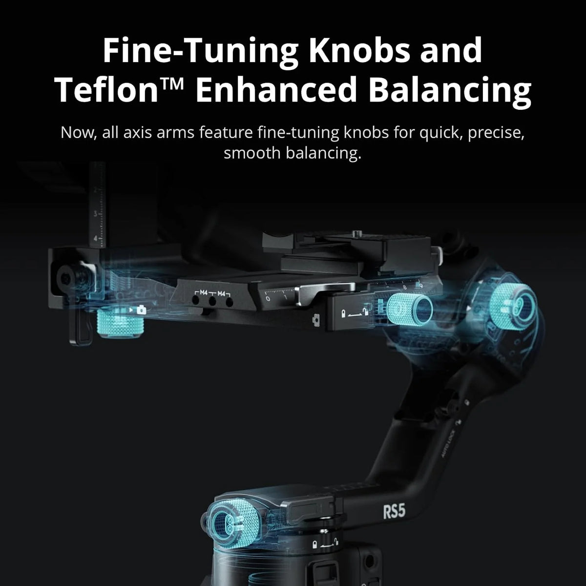 DJI RS 5 Gimbal Camera Stabilizer for Filmmakers and Videographers - 3-Axis Stabilizer for Wedding, Documentary & Commercial Video, OLED, Bluetooth, RavenEye