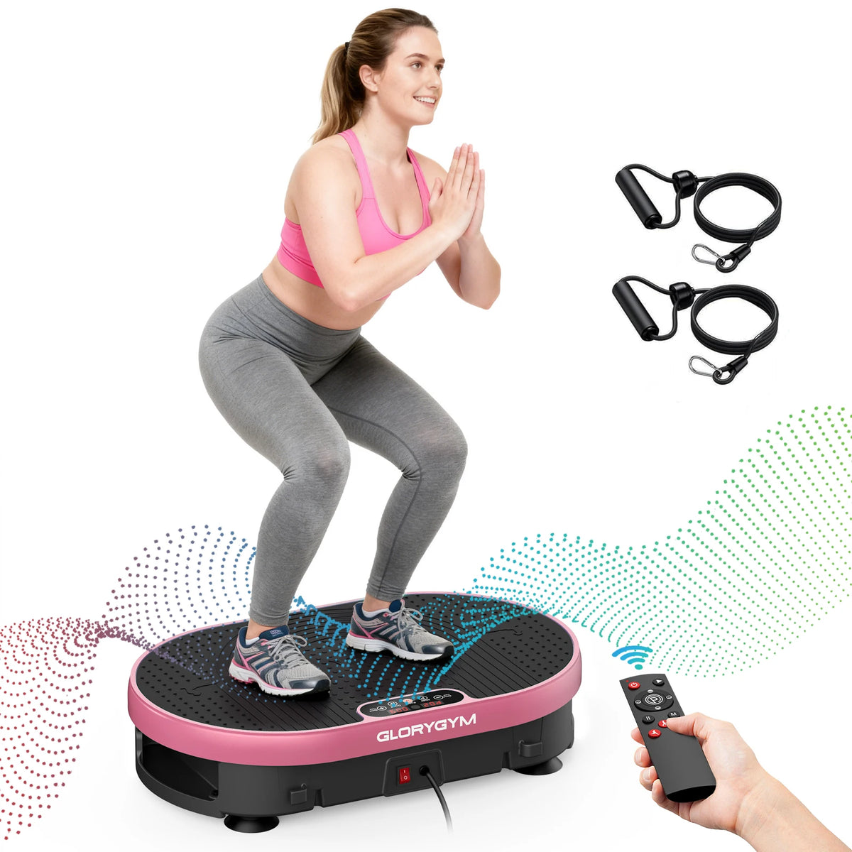 LED Display Vibration Plate Exercise Machine Whole Body Workout Power Vibrate Platform for Lymphatic Drainage Fitness Equipment